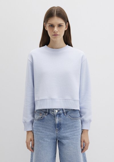 BİSİKLET YAKA SWEATSHIRT Halogen Blue
