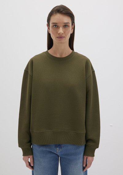 BİSİKLET YAKA SWEATSHIRT Dark Olive
