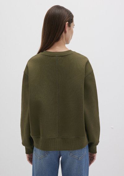 BİSİKLET YAKA SWEATSHIRT Dark Olive