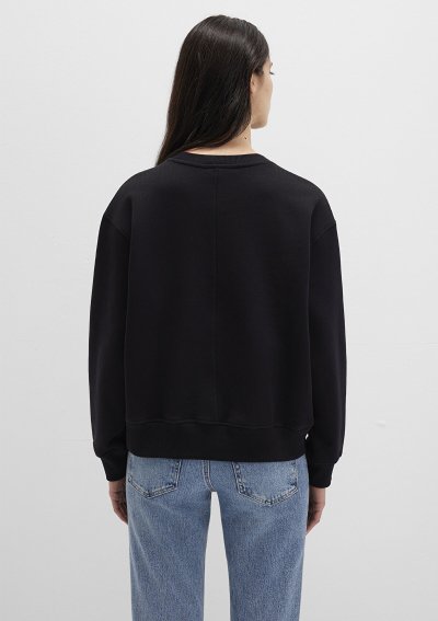 BİSİKLET YAKA SWEATSHIRT Siyah