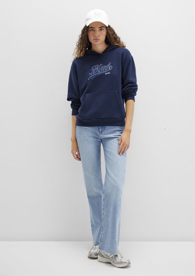 KAPİŞONLU SWEATSHIRT Koyu Lacivert