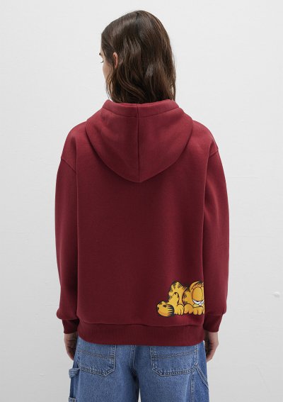 GARFIELD BASKILI SWEATSHIRT Koyu Bordo