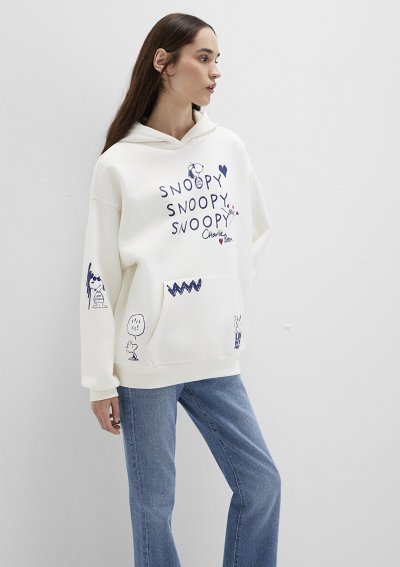SNOOPY BASKILI SWEATSHIRT Hindistan Cevi