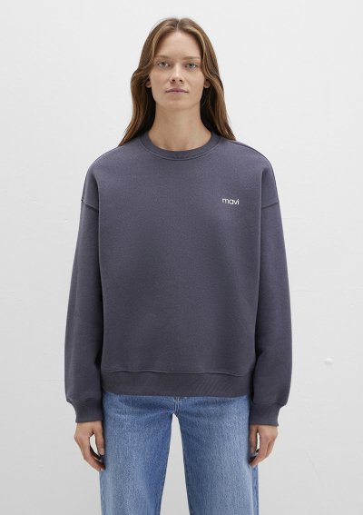 YUVARLAK YAKA LOGO SWEATSHIRT Derin Antr