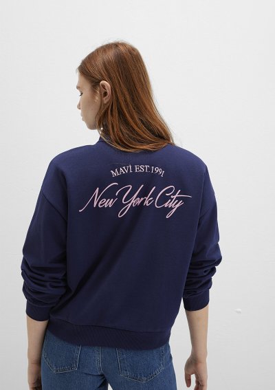 YARIM FERMUARLI  SWEATSHIRT Derin Lacive