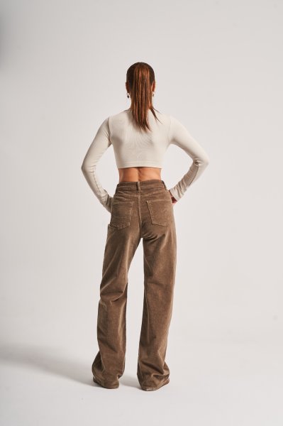 Kadın Kadife Straıght fit Pantolon