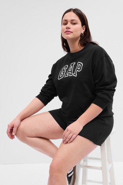 Gap Logo Bisiklet Yaka Fleece Sweatshirt