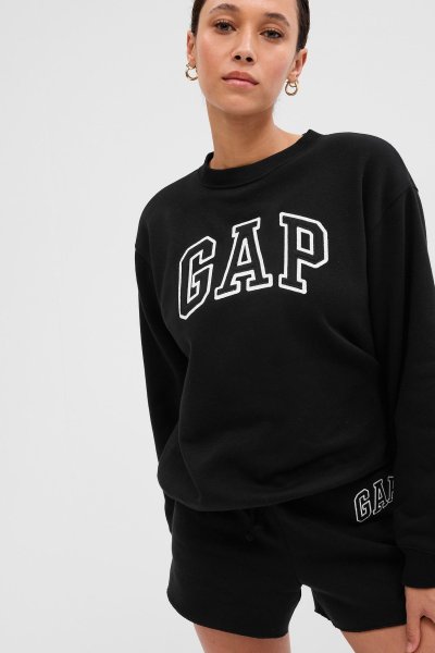 Gap Logo Bisiklet Yaka Fleece Sweatshirt