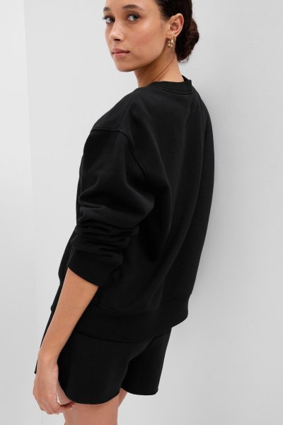 Gap Logo Bisiklet Yaka Fleece Sweatshirt