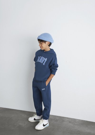 MAVİ LOGO BASKILI EŞOFMAN ALTI Koyu Laci