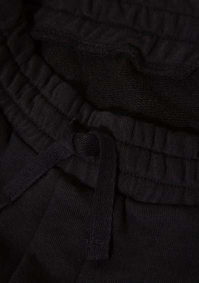 MAVİ BASKILI ÖRME ŞORT Siyah