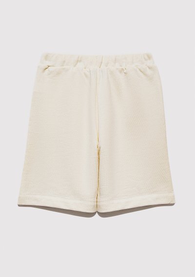 FUTURE BASKILI ORGANİK PAMUKLU ŞORT Açık