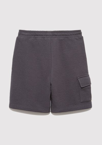 KARGO CEPLİ ÖRME ŞORT Kömür