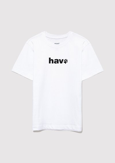 HAV BASKILI TİŞÖRT Beyaz