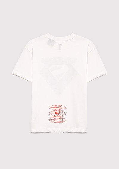 SUPERMAN BASKILI TİŞÖRT Kırık Beyaz