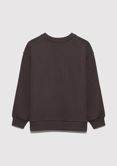 MV LOGO BASKILI SWEATSHIRT Turkish Coffe
