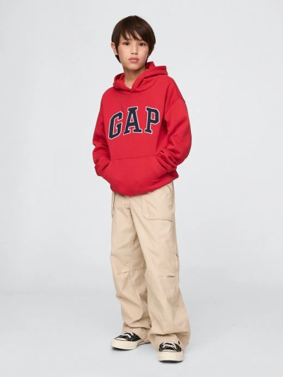 Erkek Çocuk | Relaxed Gap Logo Kapüşonlu Sweatshirt