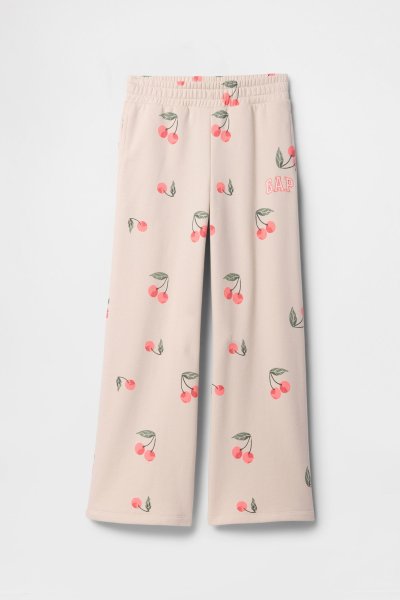 Kız Çocuk | Relaxed Wide Leg Fransız Havlu Kumaşı Eşofman Altı