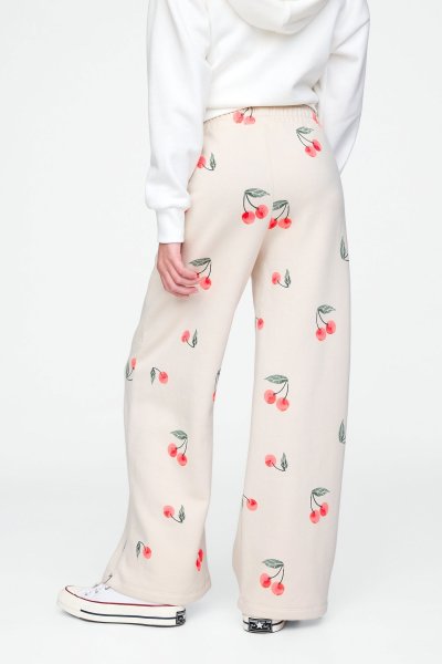 Kız Çocuk | Relaxed Wide Leg Fransız Havlu Kumaşı Eşofman Altı