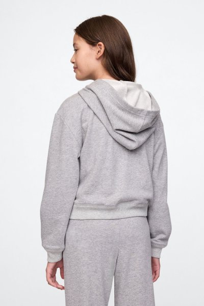 Kız Çocuk | Relaxed Gap Logo Fermuarlı Sweatshirt