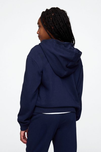 Kız Çocuk | Relaxed Gap Logo Fermuarlı Sweatshirt