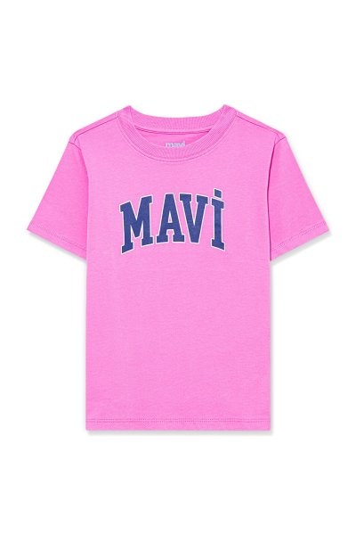 MAVİ LOGO TİŞÖRT Tatlı Pembe