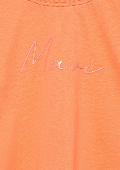 MAVİ LOGO BASKILI CROP TİŞÖRT Fusion Cor