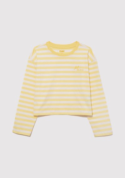 UK ÇİZGİLİ TİŞÖRT pale banana çizgili