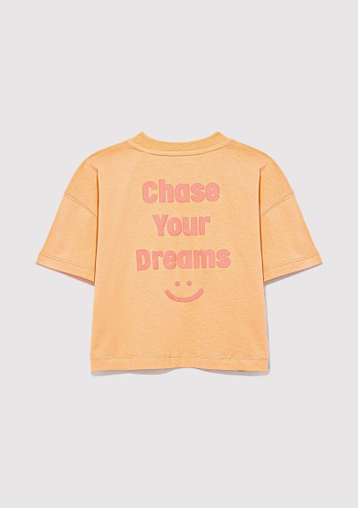 CHASE YOUR DREAMS BASKILI CROP TİŞÖRT Tu