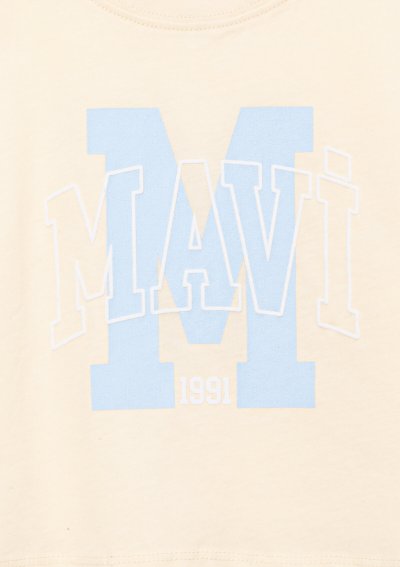 M BASKILI LOGO TİŞÖRT Lemon icing