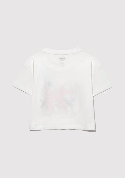 M BASKILI TİŞÖRT Kırık Beyaz