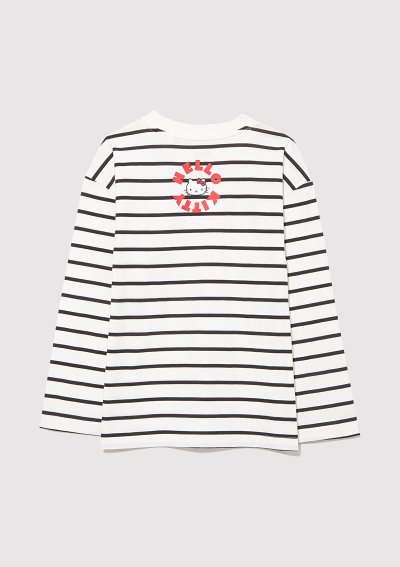 HELLO KITTY BASKILI UZUN KOL TİŞÖRT Phan