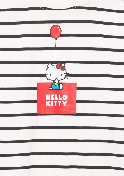 HELLO KITTY BASKILI UZUN KOL TİŞÖRT Phan