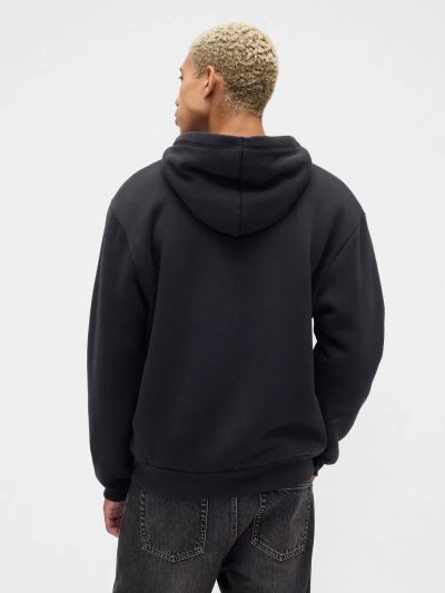 Relaxed Gap Logo Sherpa Astarlı Fermuarlı Sweatshirt