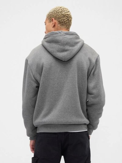 Relaxed Gap Logo Sherpa Astarlı Fermuarlı Sweatshirt