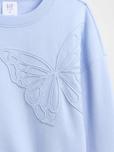 Kız Çocuk | Oversized Bisiklet Yaka Sweatshirt