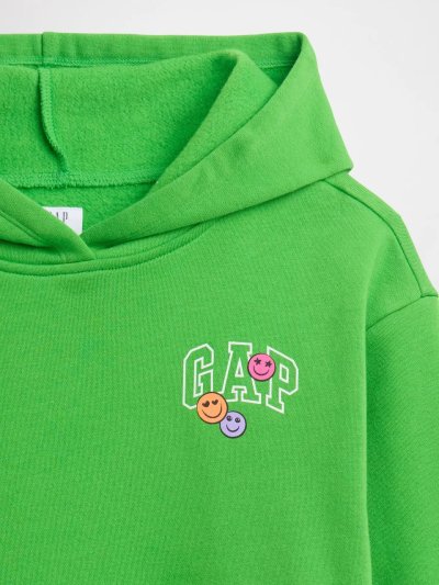 Kız Çocuk | Relaxed Gap Logo Kapüşonlu Sweatshirt