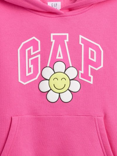 Kız Çocuk | Relaxed Gap Logo Kapüşonlu Sweatshirt