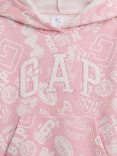 Kız Çocuk | Relaxed Gap Logo Kapüşonlu Sweatshirt
