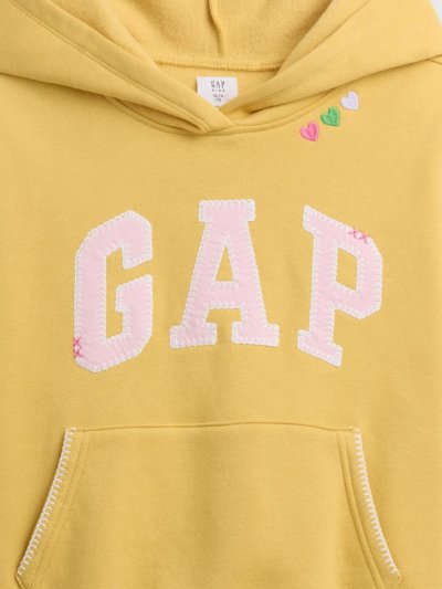 Kız Çocuk | Relaxed Gap Logo Kapüşonlu Sweatshirt