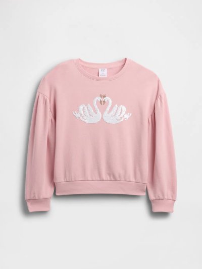 Kız Çocuk | Relaxed Flippy-Sequin Grafikli Sweatshirt
