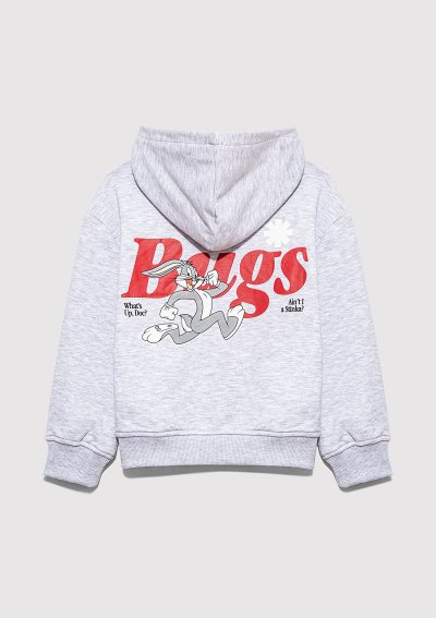 BUGS BUNNY BASKILI FERMUARLI SWEATSHIRT