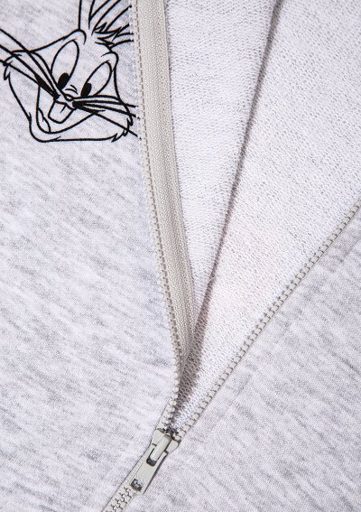 BUGS BUNNY BASKILI FERMUARLI SWEATSHIRT