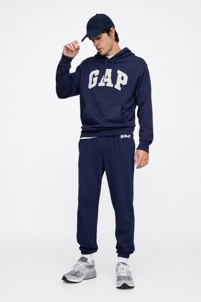 Gap Logo Fransız Havlu Kumaş Jogger Eşofman Altı