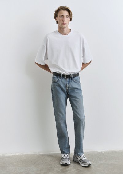 LISBON Dusty Mid Blue Street Denim