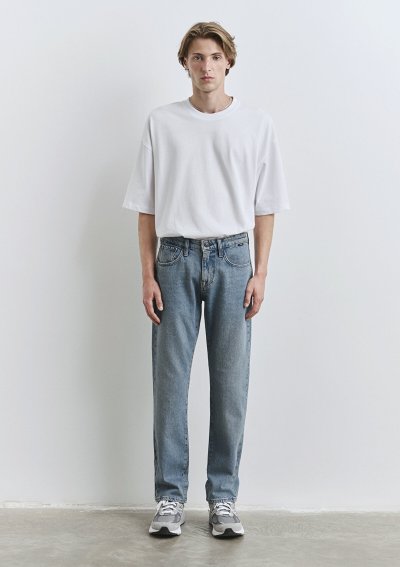 LISBON Dusty Mid Blue Street Denim