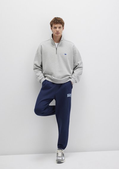 MAVİ BASKILI EŞOFMAN ALTI Derin Lacivert