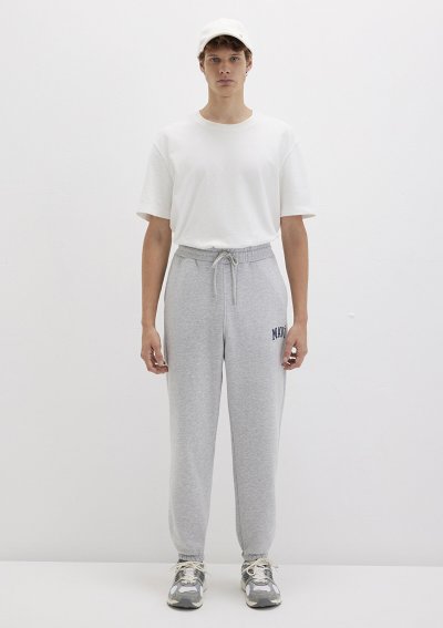 MAVİ BASKILI EŞOFMAN ALTI Gri Melanj