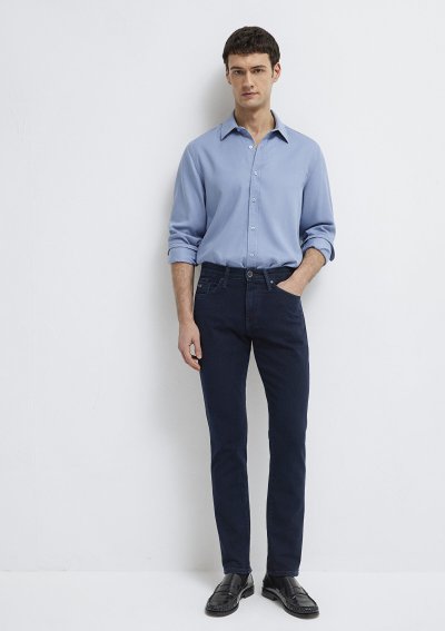 UZUN KOL GÖMLEK Bebe Mavi