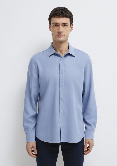 UZUN KOL GÖMLEK Bebe Mavi